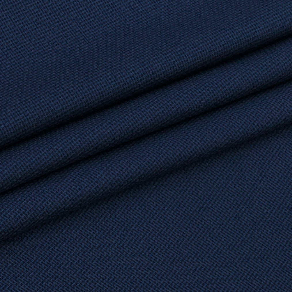Trouser Fabric Donear Pure Cotton Zig Zag Colour French Navy
